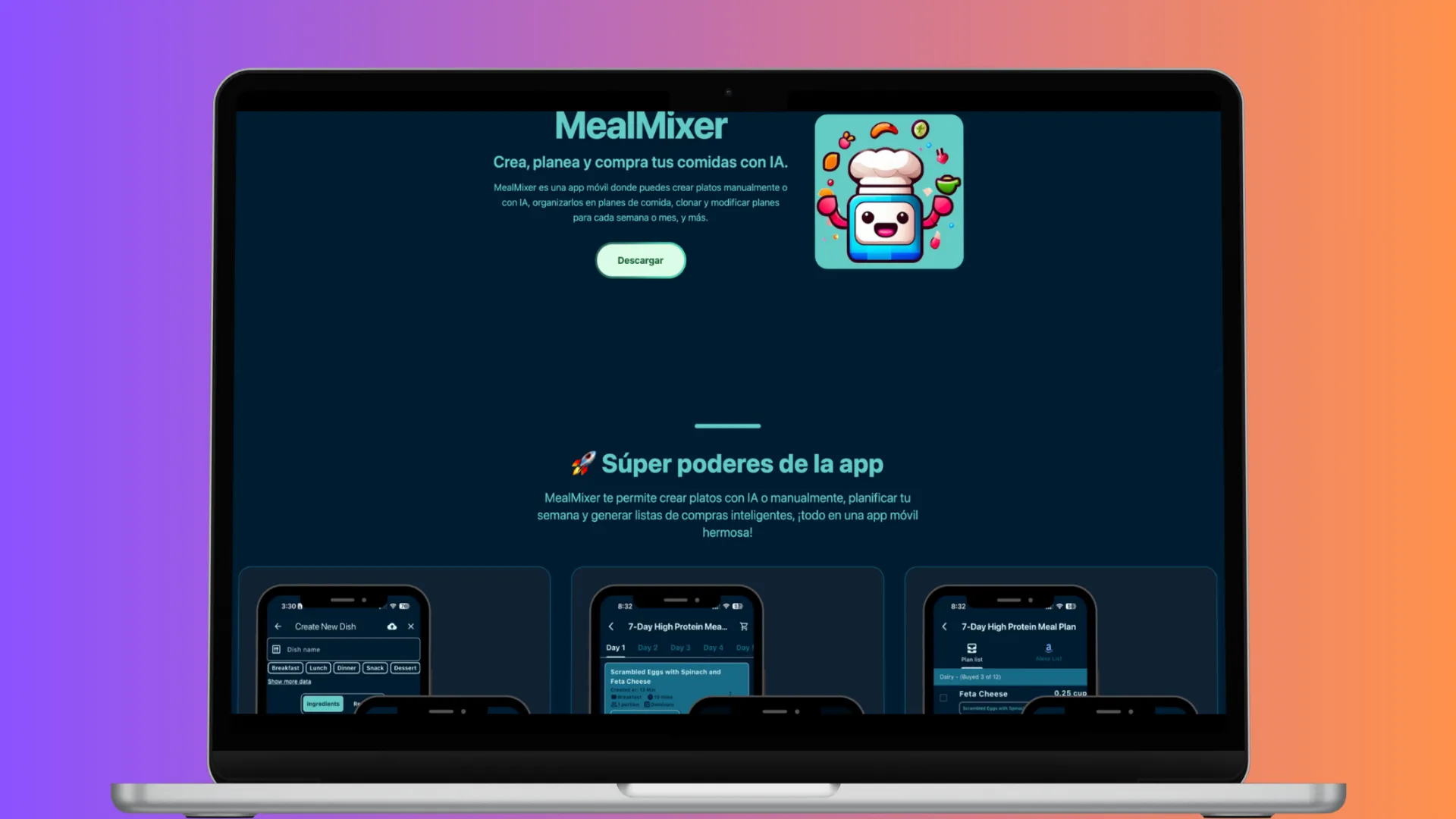 MealMixer - MealPlanning App powered by AI